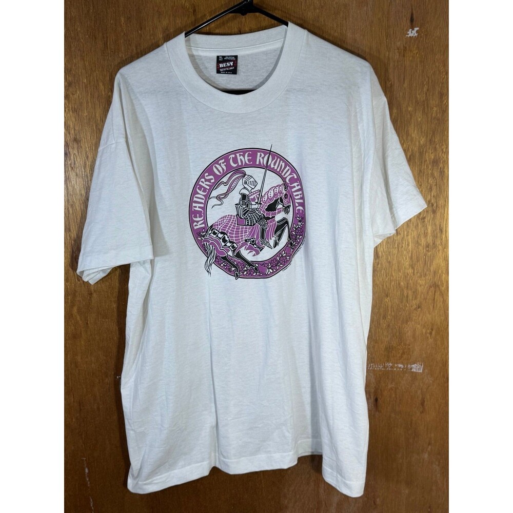 Vintage 1993 Readers Of The Round‎ Table Shirt White XL USA
